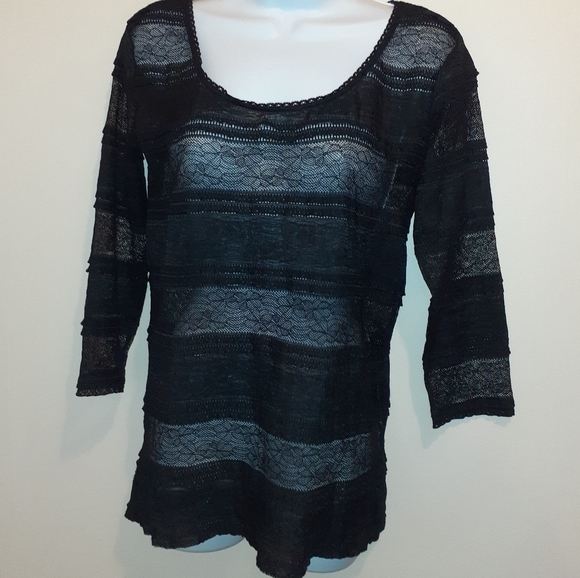 👚3 for $25👚 Jockey Lace Black Blouse🇨🇦 Medium